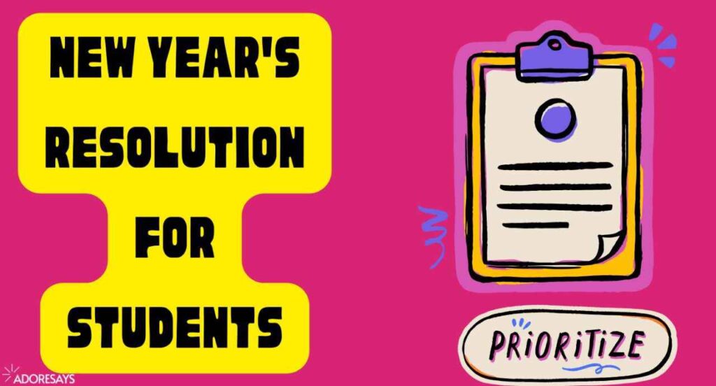 New year's resolutions for students